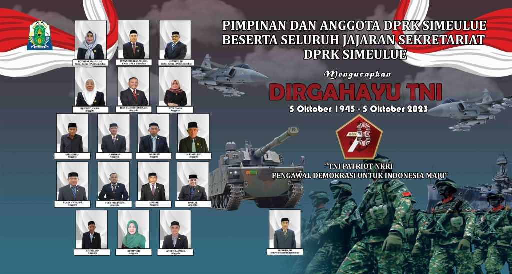 TNI Patriot NKRI Pengawal Demokrasi untu Indonesia Maju TNI 78