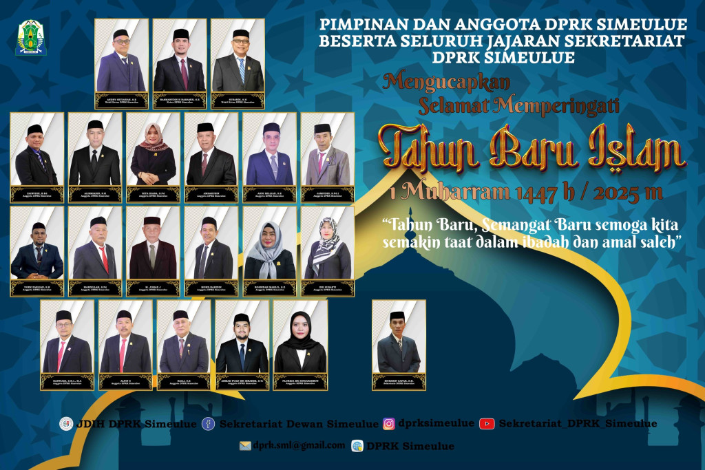 Tahun Baru Islam 1 Muharram 1447 H/ 2025 H Tahun Baru Semangat Baru, semoga kita semakin taat dalam Ibadah dan Amal Shaleh