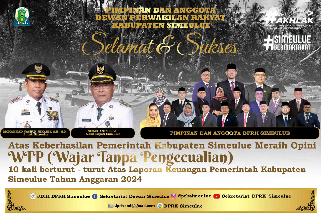 Wajar Tanpa Pengecualian (WTP) yang ke-10 kali berturut-turut
